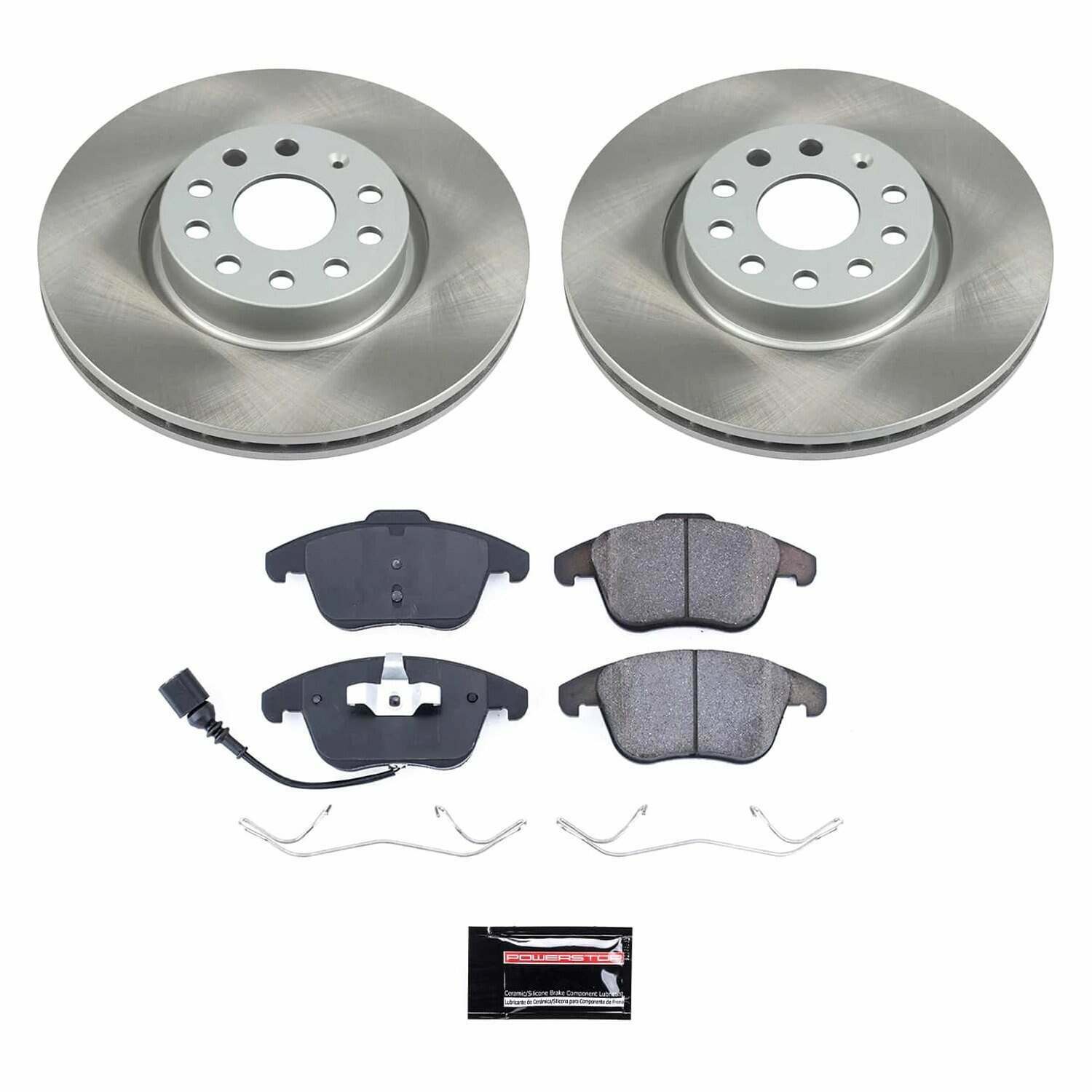 Power Stop 17-18 Volkswagen Tiguan Limited Front Semi-Coated Rotor Kit - SC2963