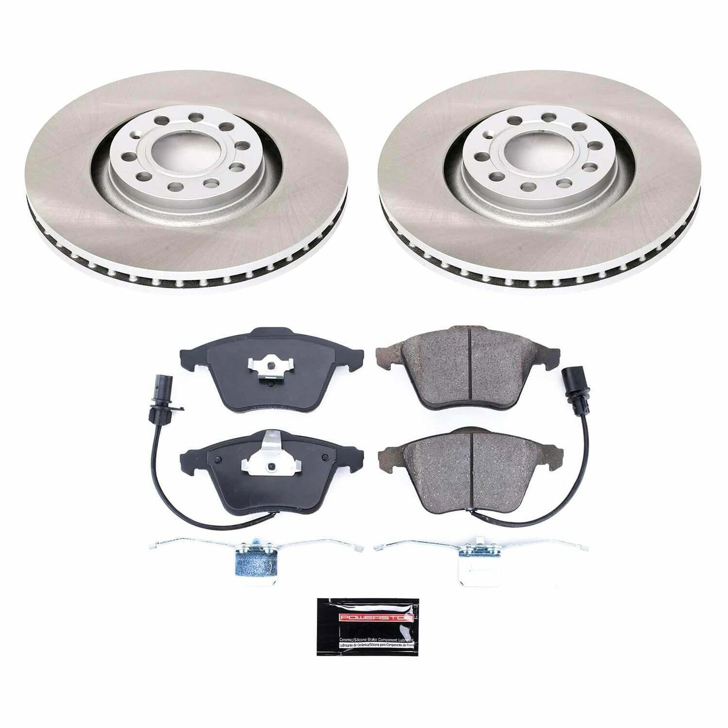 Power Stop 05-09 Audi A4 Quattro Front Semi-Coated Rotor Kit - SC2990