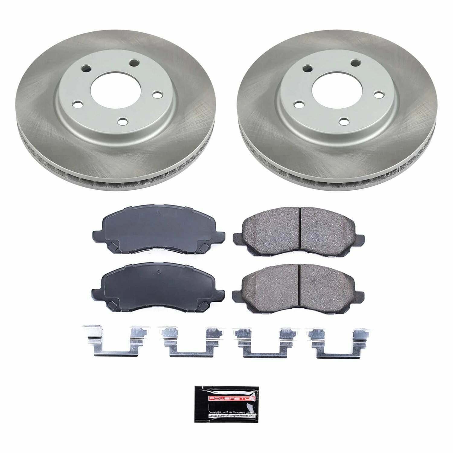 Power Stop 08-17 Mitsubishi Lancer Front Semi-Coated Rotor Kit - SC2992