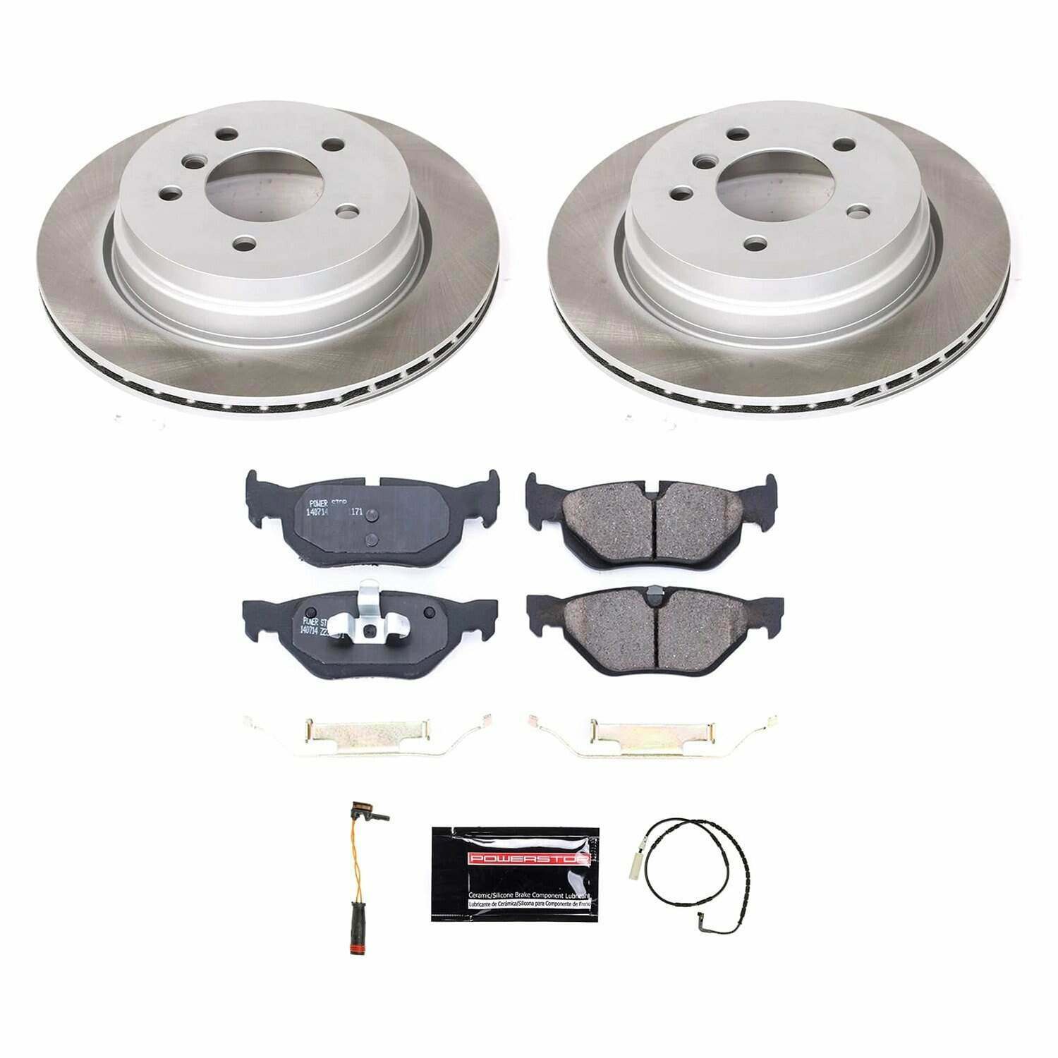 Power Stop 2006 BMW 325xi Rear Semi-Coated Rotor Kit - SC3001