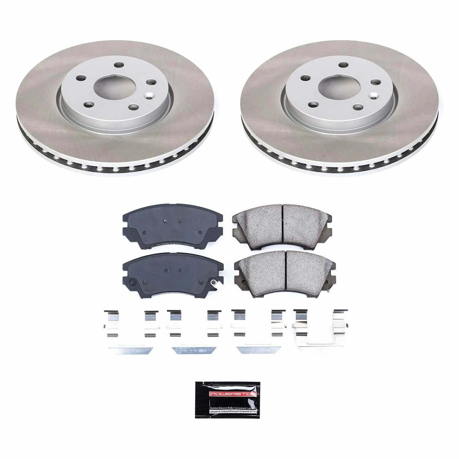 Power Stop 10-11 Saab 9-5 Front Semi-Coated Rotor Kit - SC3031
