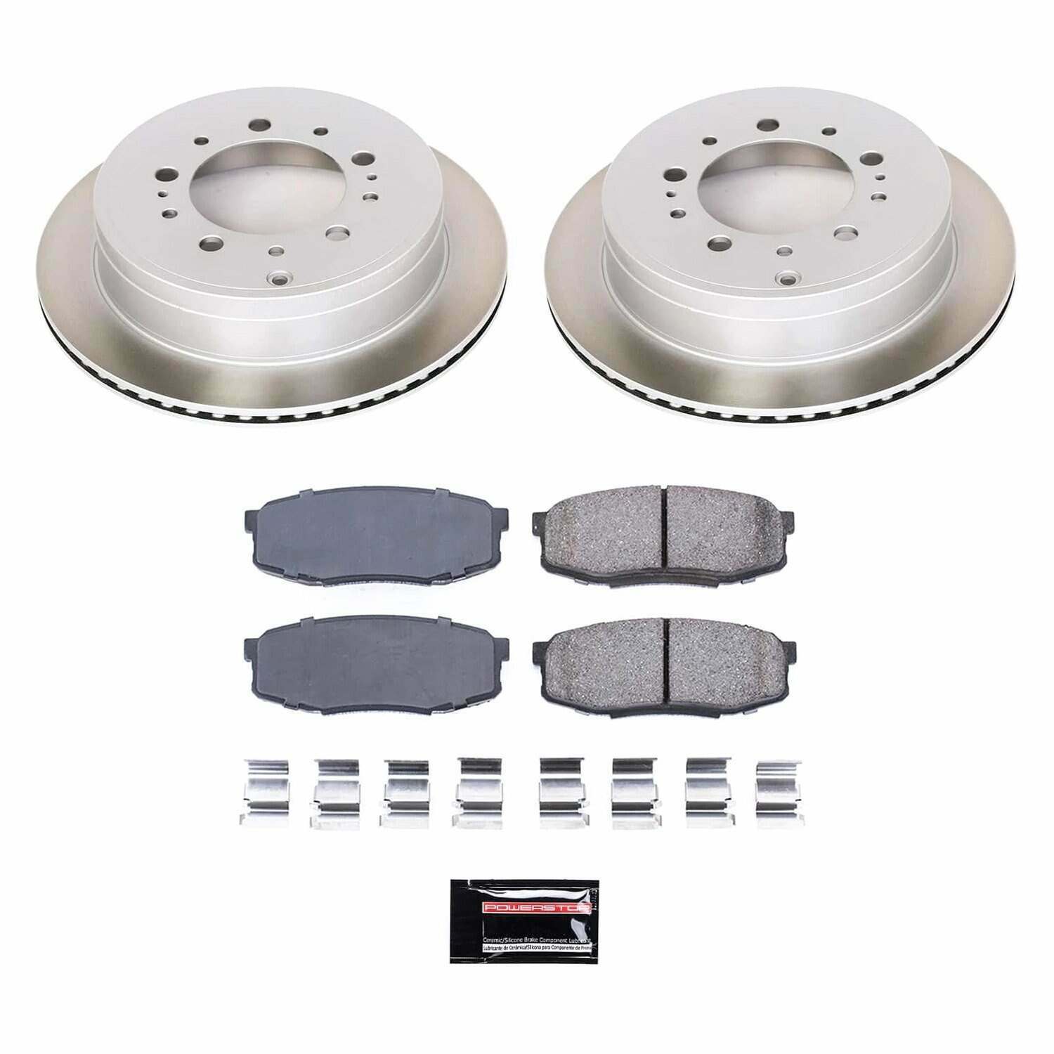 Power Stop 07-21 Toyota Tundra Rear Semi-Coated Rotor Kit - SC3073