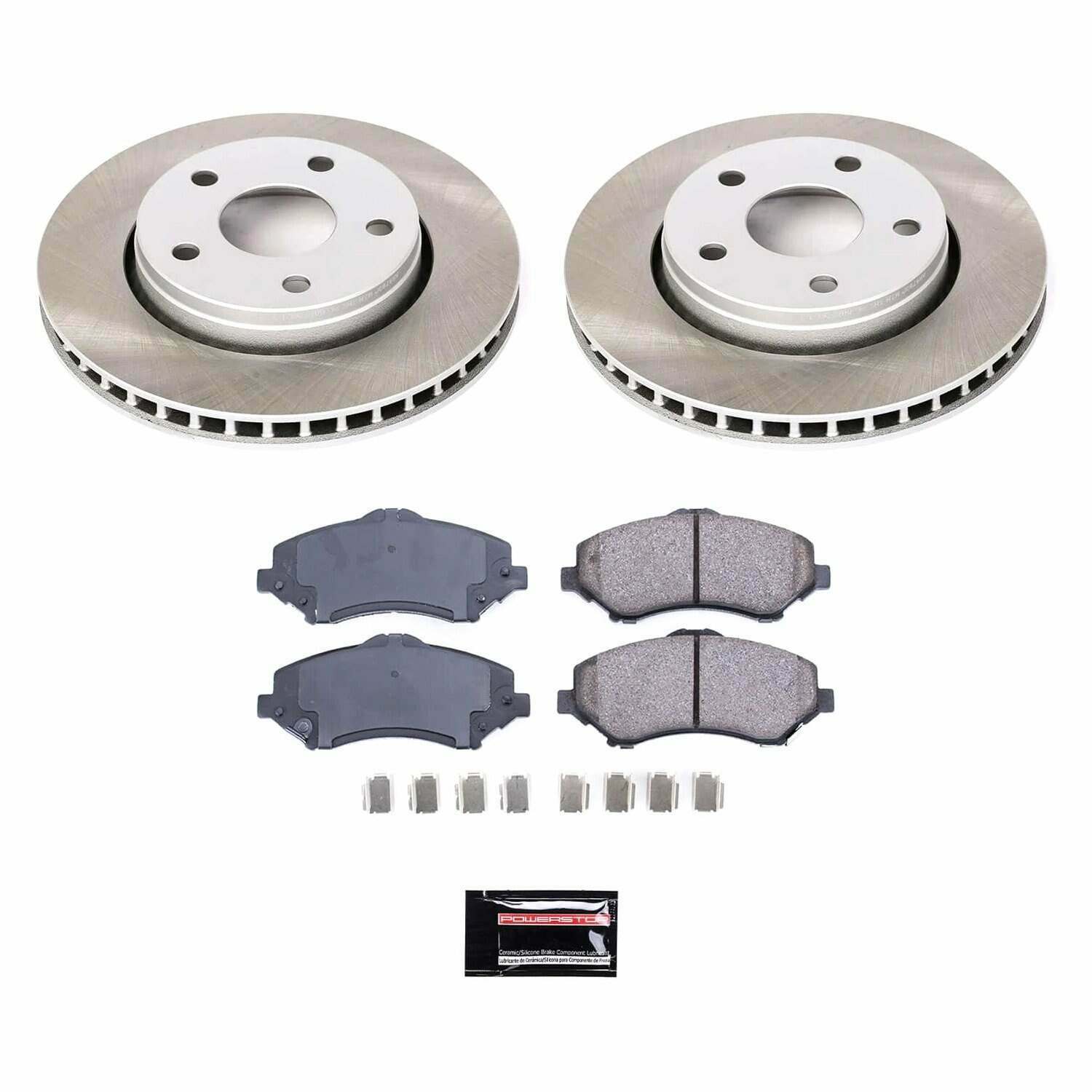Power Stop 2018 Jeep Wrangler JK Front Semi-Coated Rotor Kit - SC3097