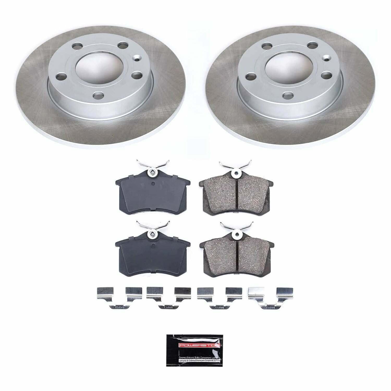 Power Stop 02-05 Audi A4 Quattro Rear Semi-Coated Rotor Kit - SC3129