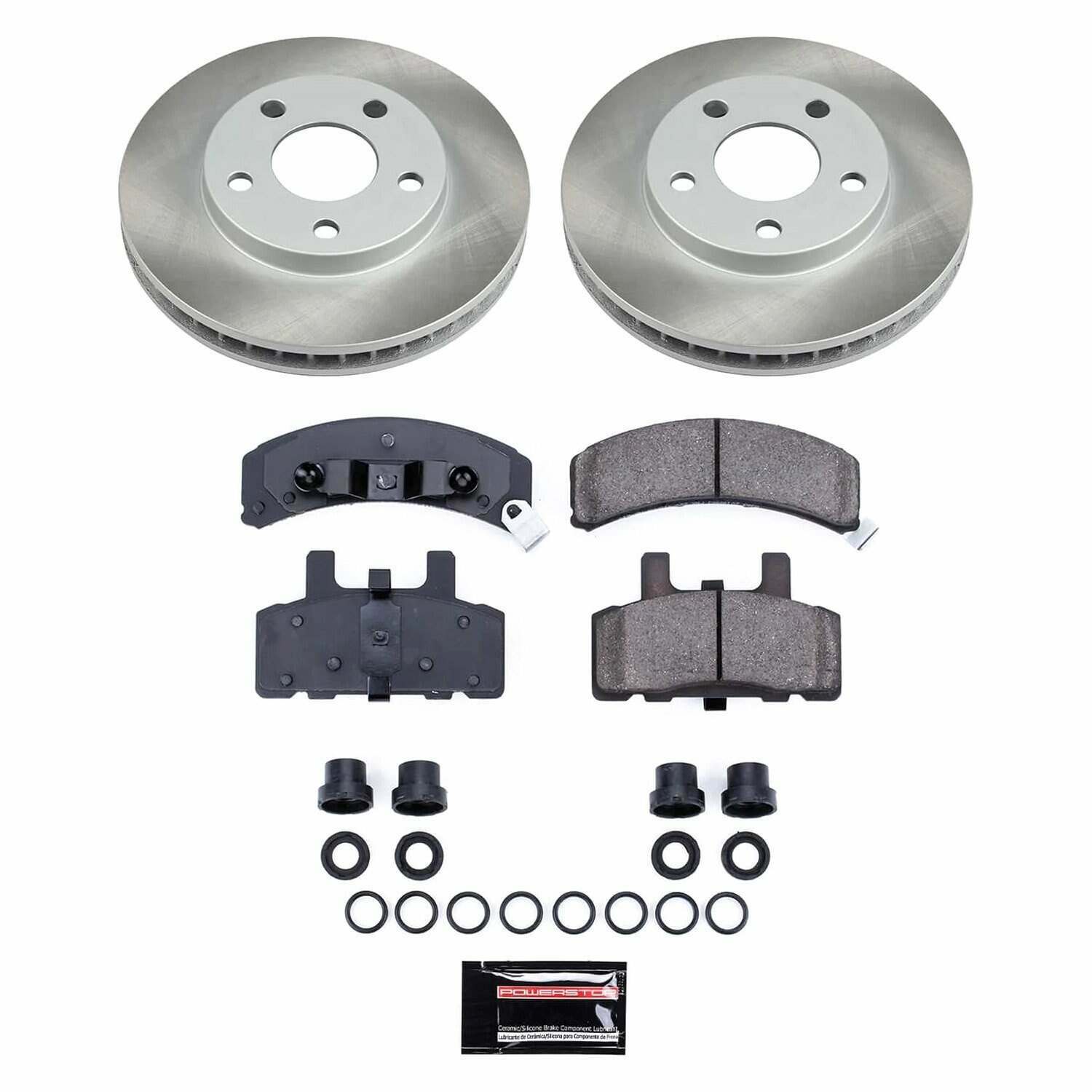 Power Stop 90-92 Cadillac Fleetwood Front Semi-Coated Rotor Kit - SC3132