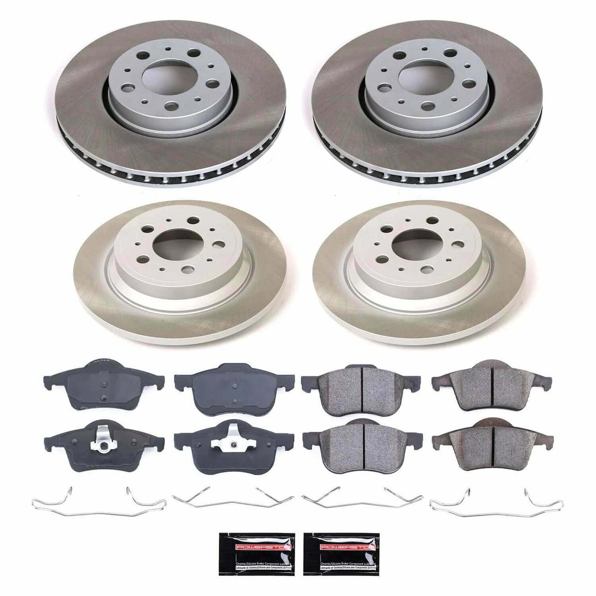 Power Stop 01-09 Volvo S60 Front and Rear Semi-Coated Rotor Kit - SC4430