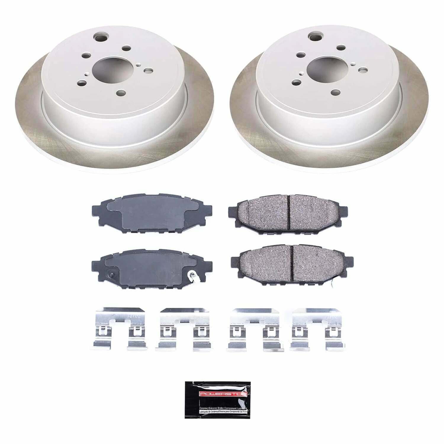 Power Stop 10-14 Subaru Outback Rear Semi-Coated Rotor Kit - SC4631