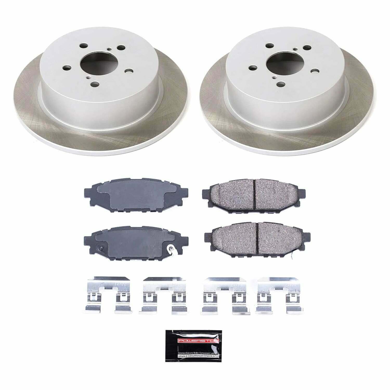 Power Stop 05-09 Subaru Outback Rear Semi-Coated Rotor Kit - SC4632