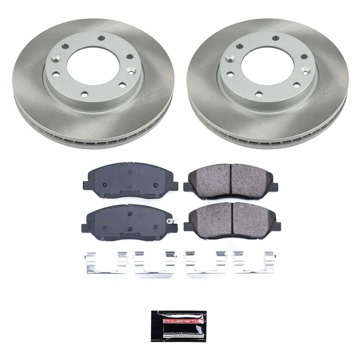 Power Stop 2014 Kia Sedona Front Semi-Coated Rotor Kit - SC4664