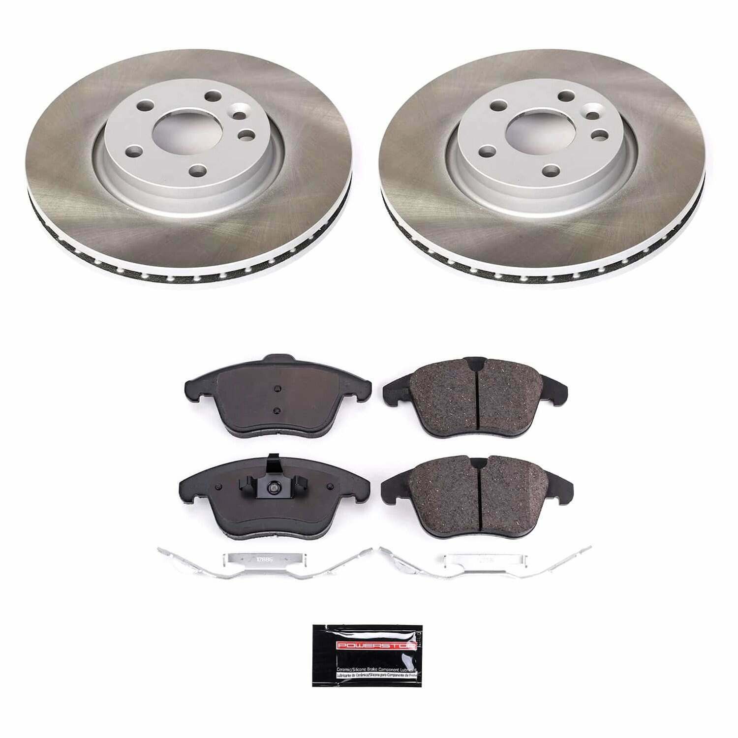 Power Stop 08-16 Volvo XC70 Front Semi-Coated Rotor Kit - SC4700