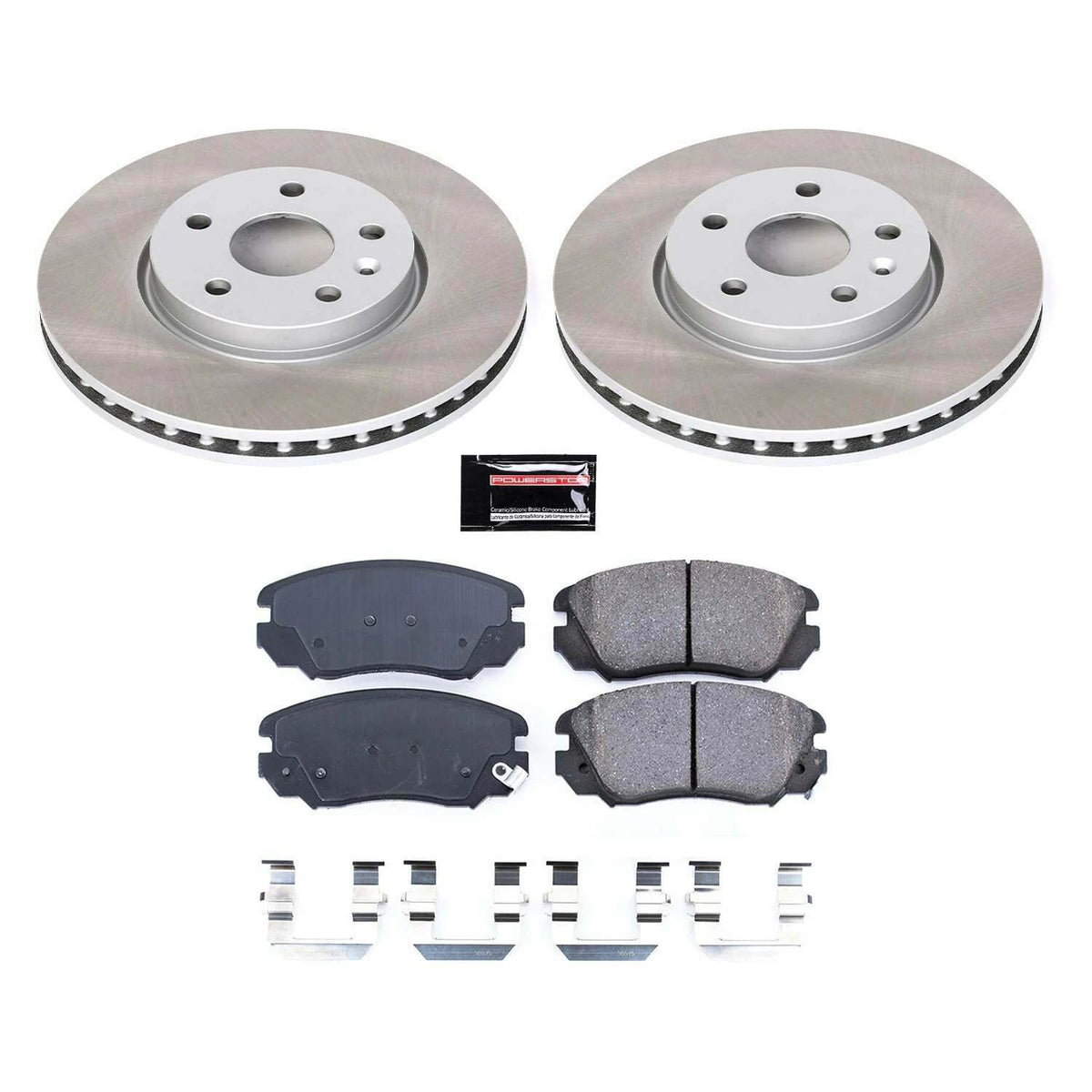 Power Stop 10-11 Saab 9-5 Front Semi-Coated Rotor Kit - SC5334