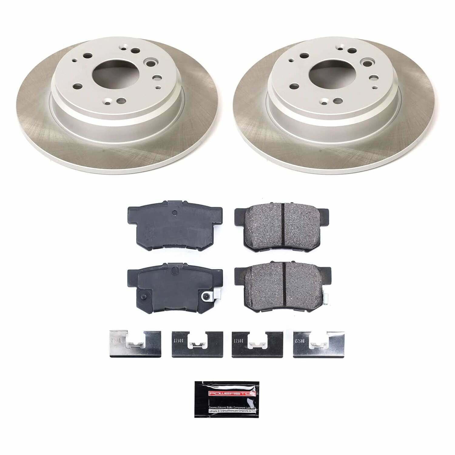 Power Stop 03-11 Honda Element Rear Semi-Coated Rotor Kit - SC5399