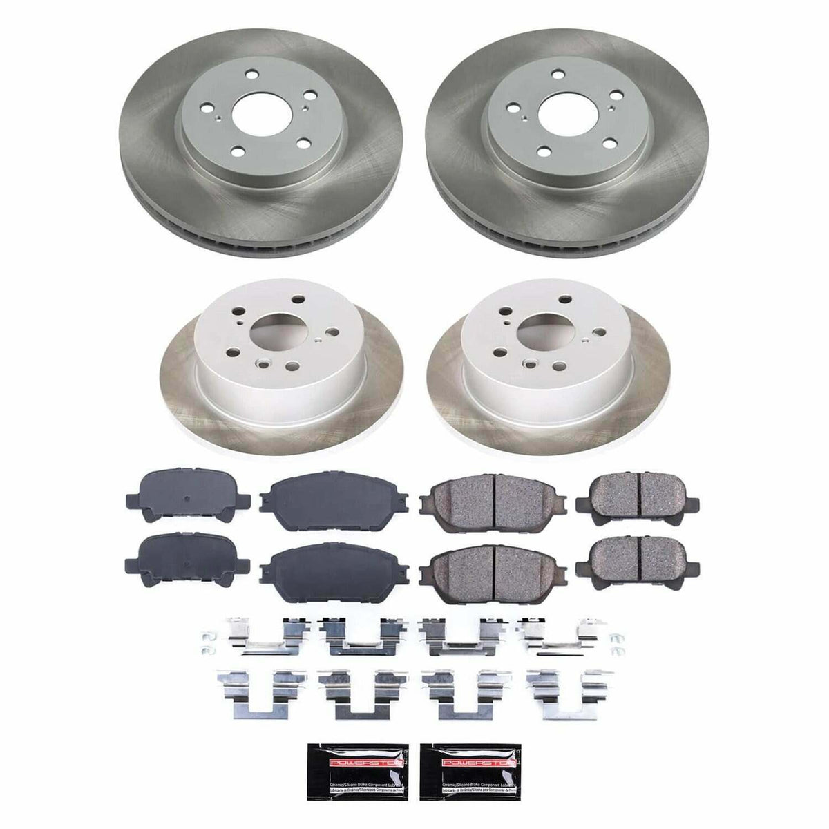 Power Stop 05-07 Toyota Avalon Front and Rear Semi-Coated Rotor Kit - SC5482
