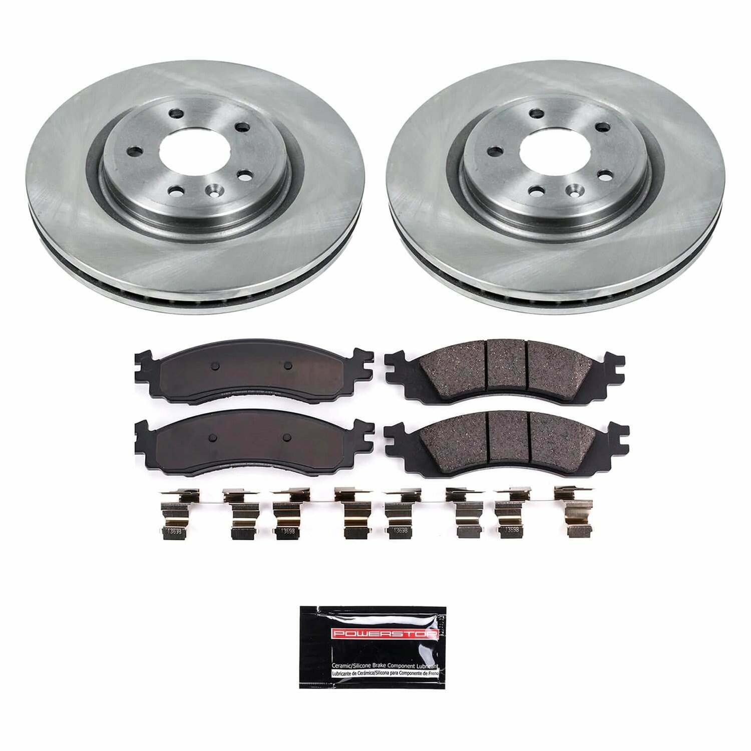Power Stop 2010 Ford Taurus Front Semi-Coated Rotor Kit - SC5507