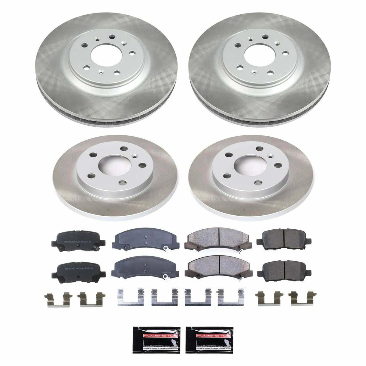 Power Stop 12-13 Chevrolet Impala Front and Rear Semi-Coated Rotor Kit - SC5514