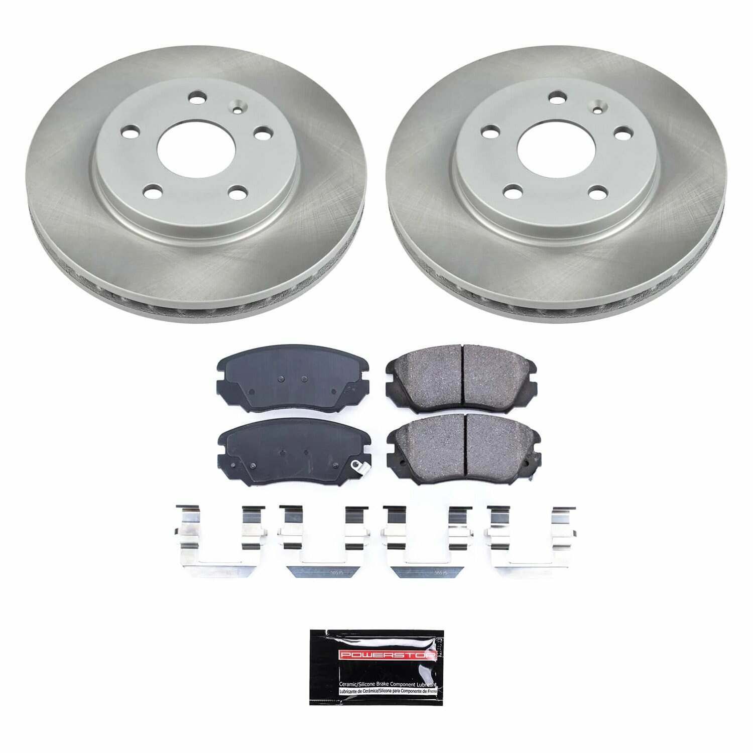 Power Stop 10-11 Saab 9-5 Front Semi-Coated Rotor Kit - SC5522