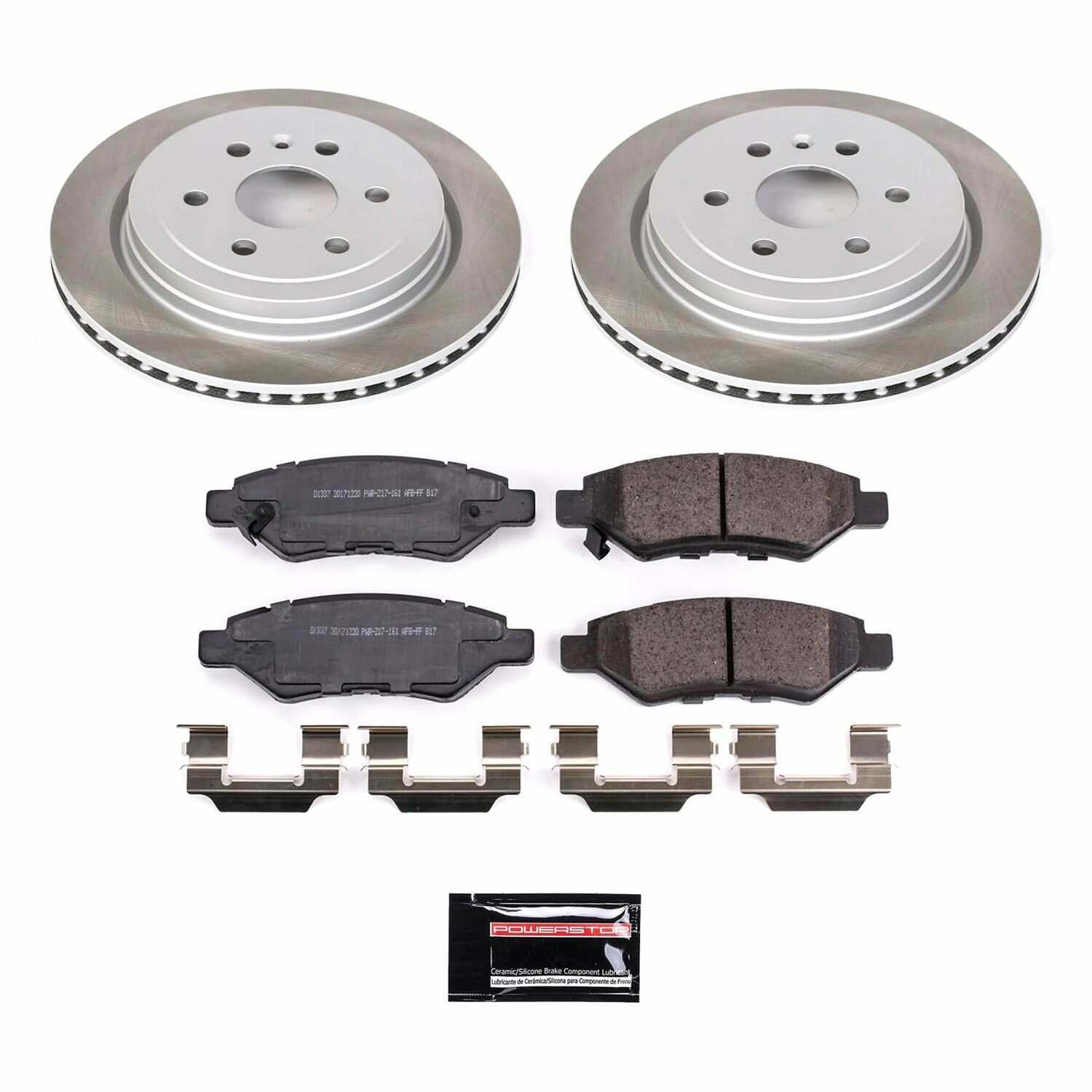 Power Stop 2011 Saab 9-4X Rear Semi-Coated Rotor Kit - SC5543