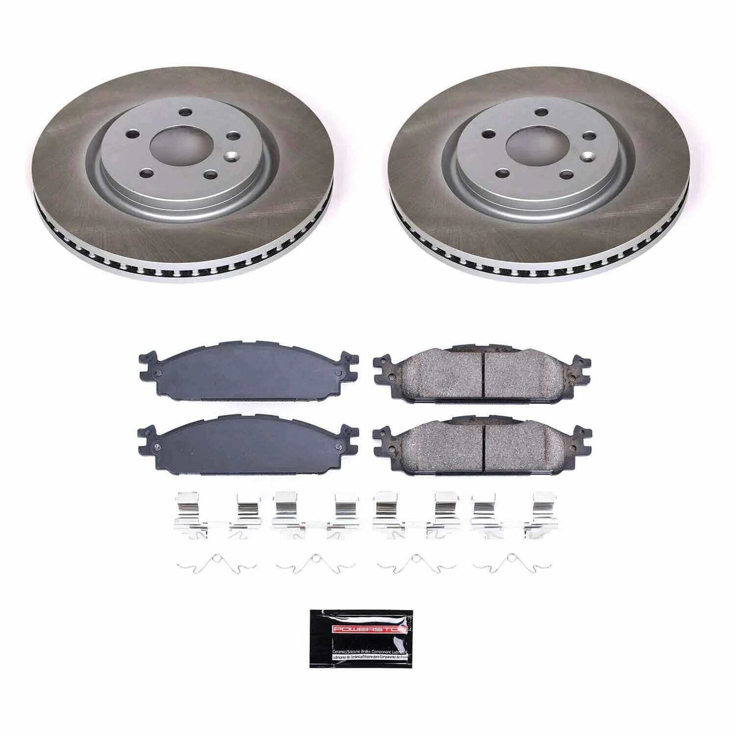 Power Stop 11-19 Lincoln MKT Front Semi-Coated Rotor Kit - SC5583