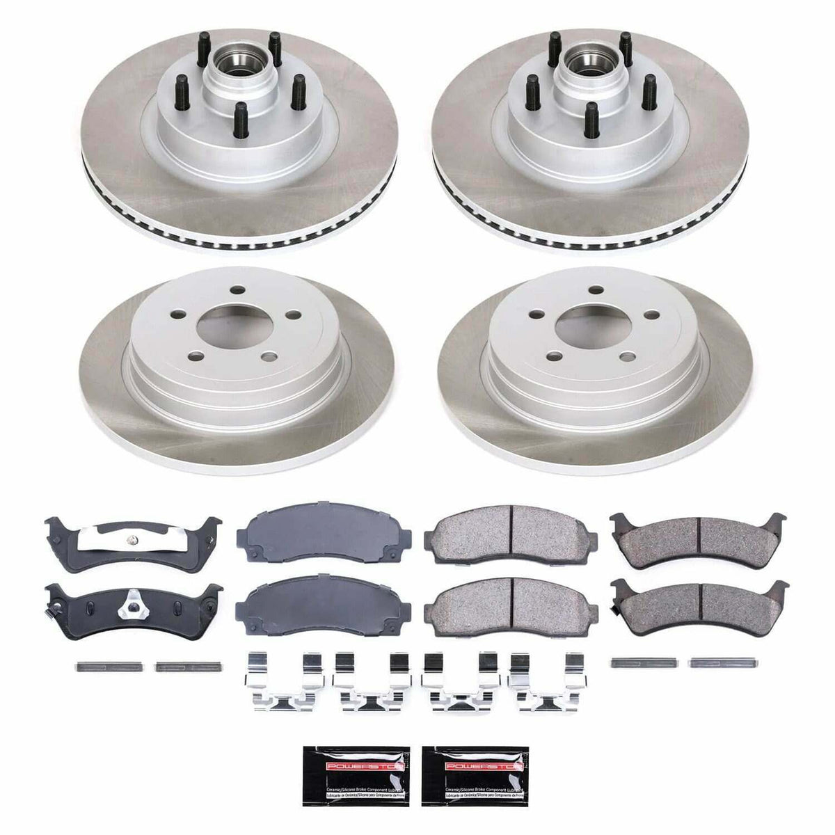 Power Stop 2003 Ford Explorer Sport Front and Rear Semi-Coated Rotor Kit - SC5593
