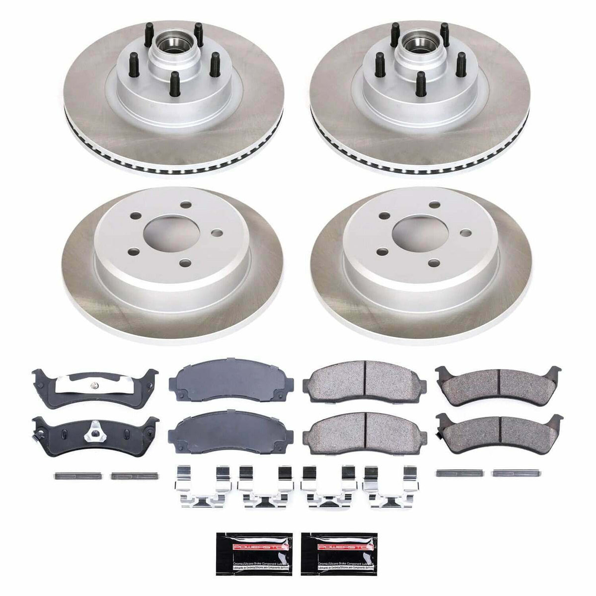 Power Stop 01-02 Ford Explorer Sport Front and Rear Semi-Coated Rotor Kit - SC5594