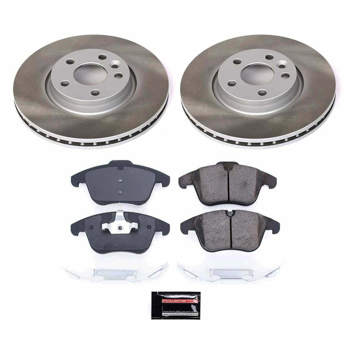 Power Stop 08-10 Volvo V70 Front Semi-Coated Rotor Kit - SC5608
