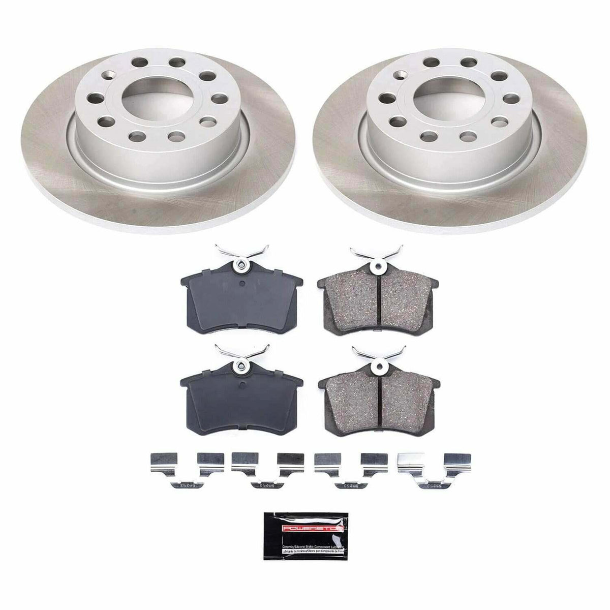 Power Stop 12-18 Volkswagen Jetta Rear Semi-Coated Rotor Kit - SC5671