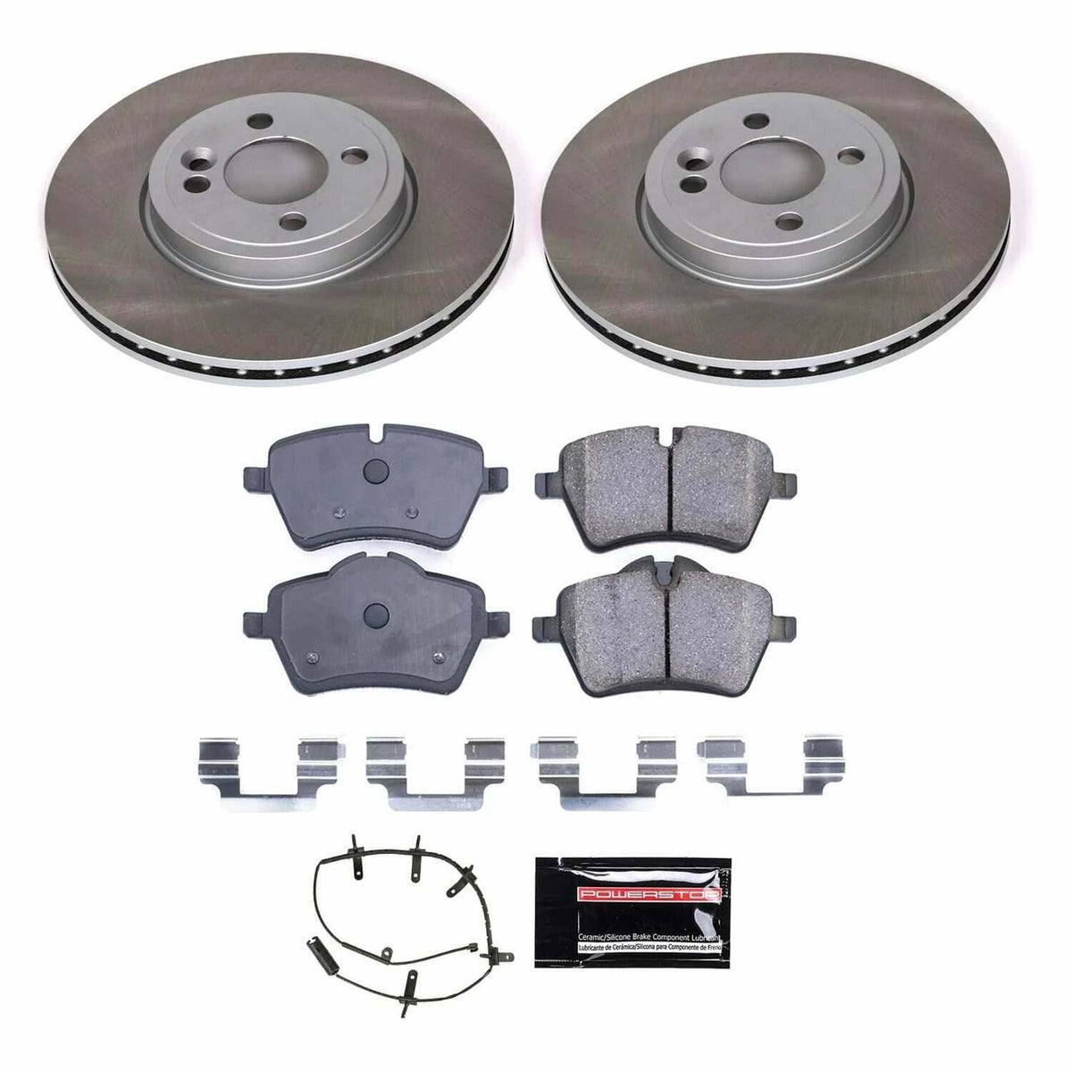 Power Stop 07-08 Mini Cooper Front Semi-Coated Rotor Kit - SC5784