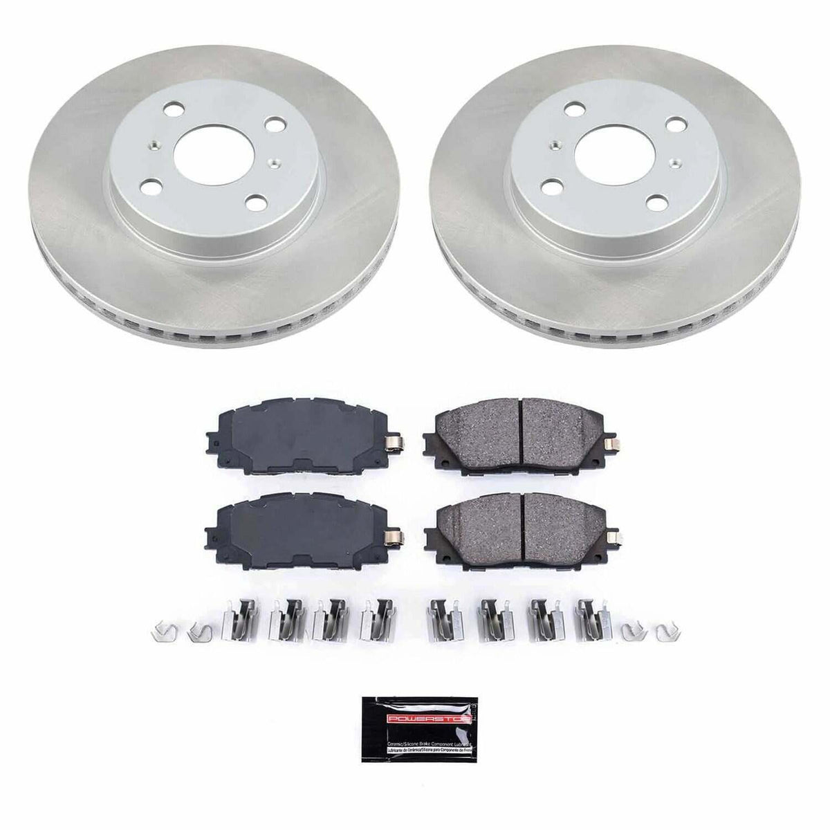 Power Stop 07-18 Toyota Yaris Front Semi-Coated Rotor Kit - SC5863