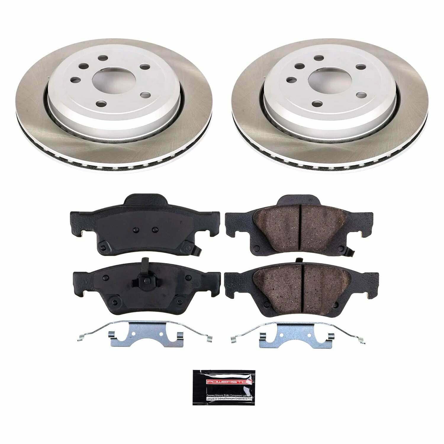 Power Stop 2022 Jeep Grand Cherokee WK Rear Semi-Coated Rotor Kit - SC5953