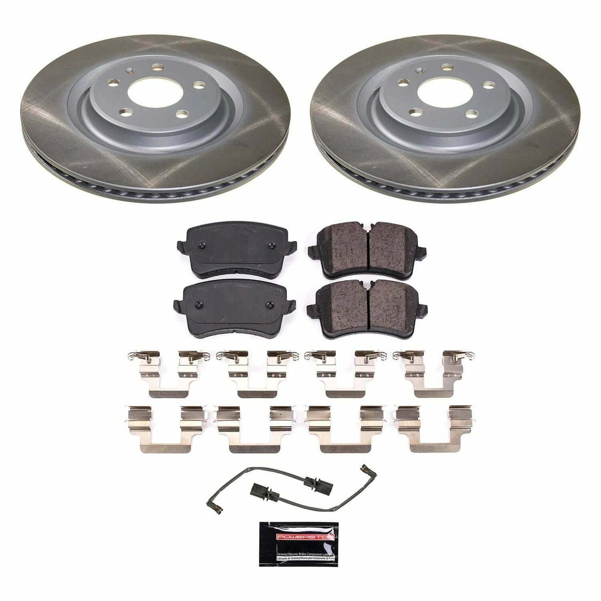 Power Stop 15-21 Porsche Macan Rear Semi-Coated Rotor Kit - SC6001