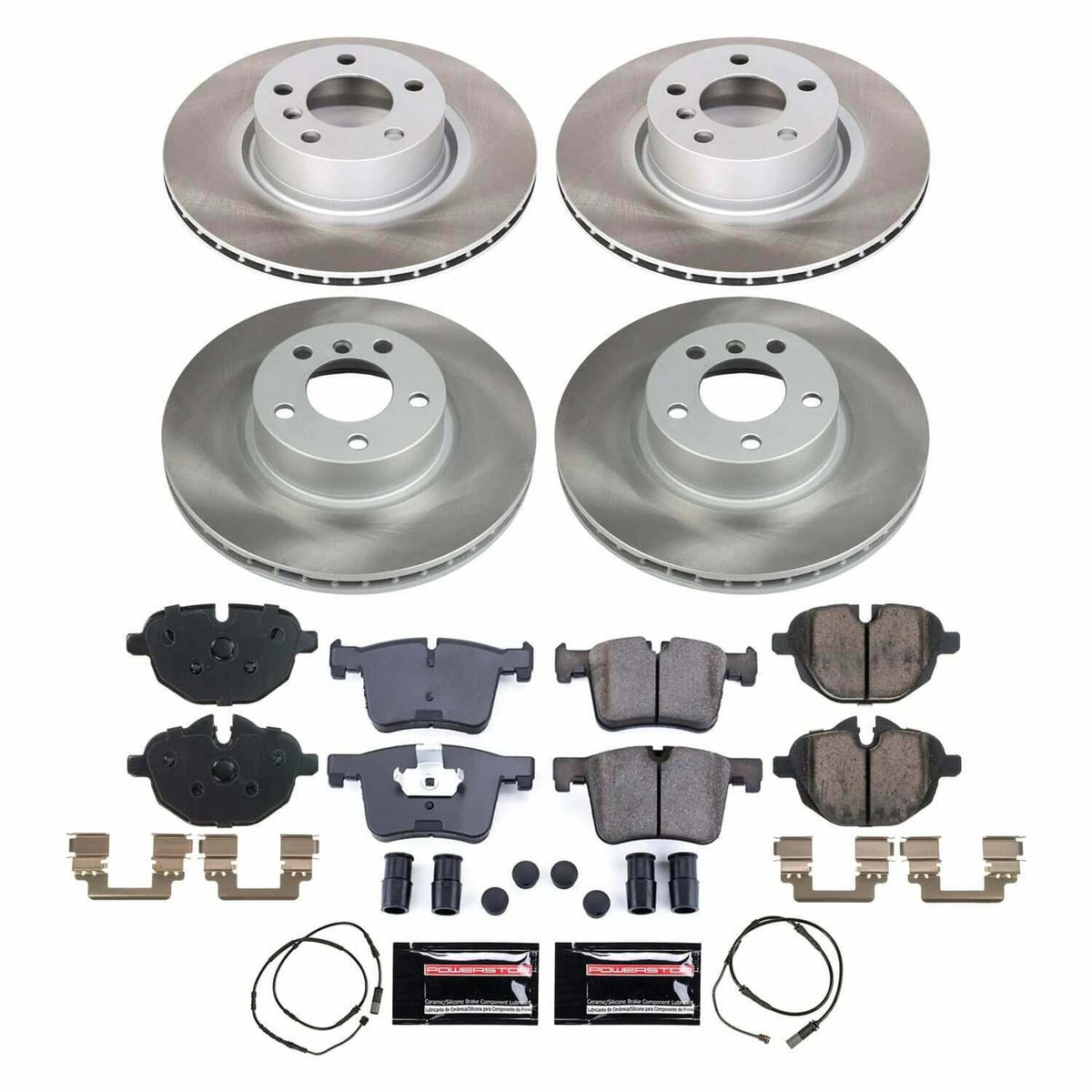 Power Stop 11-17 BMW X3 Front and Rear Semi-Coated Rotor Kit - SC6039