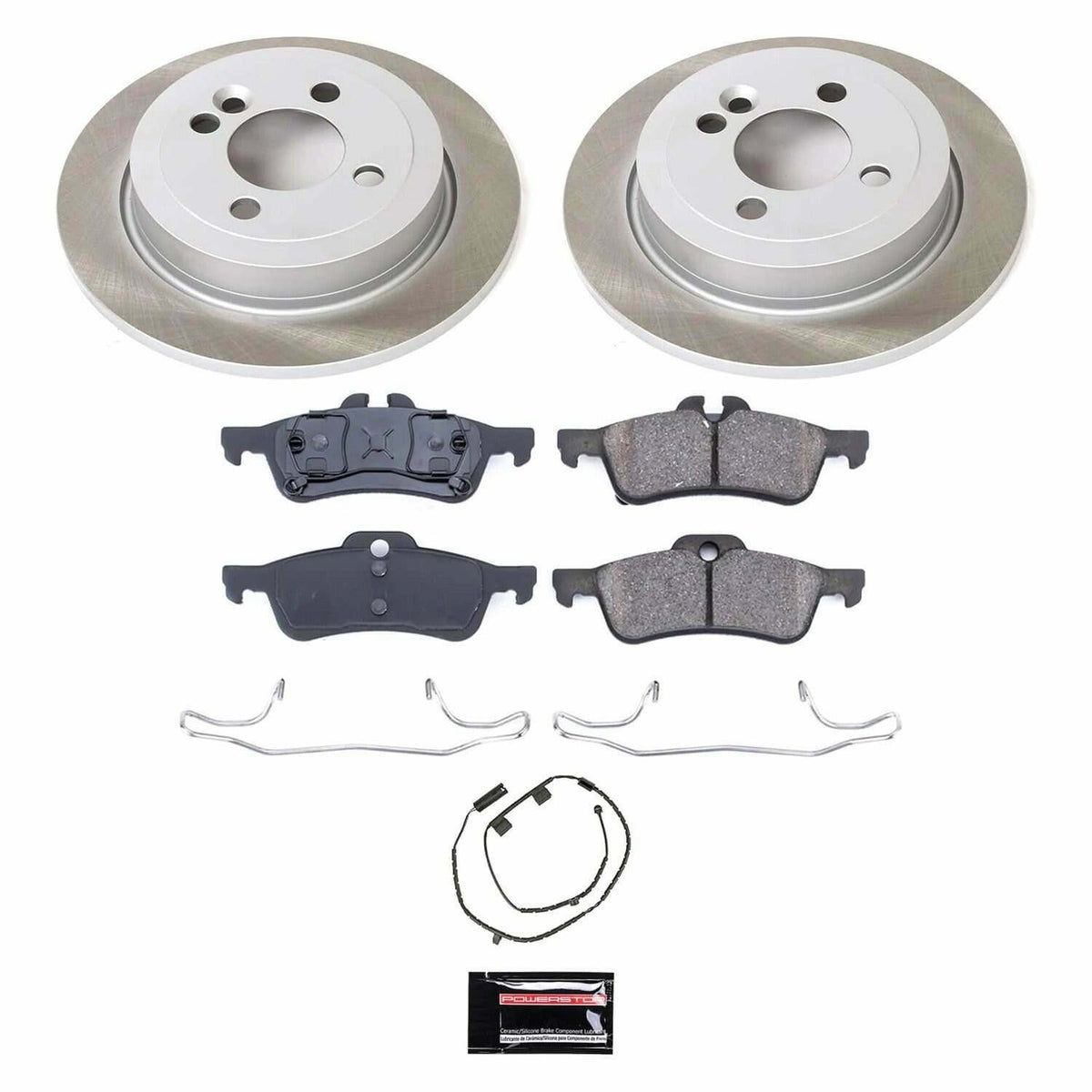 Power Stop 07-08 Mini Cooper Rear Semi-Coated Rotor Kit - SC6280