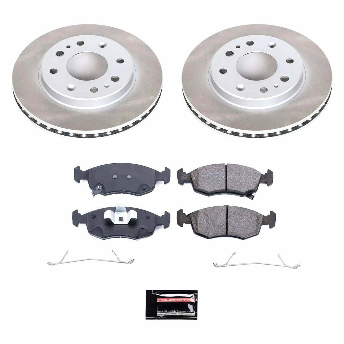 Power Stop 12-17 Fiat 500 Front Semi-Coated Rotor Kit - SC6290
