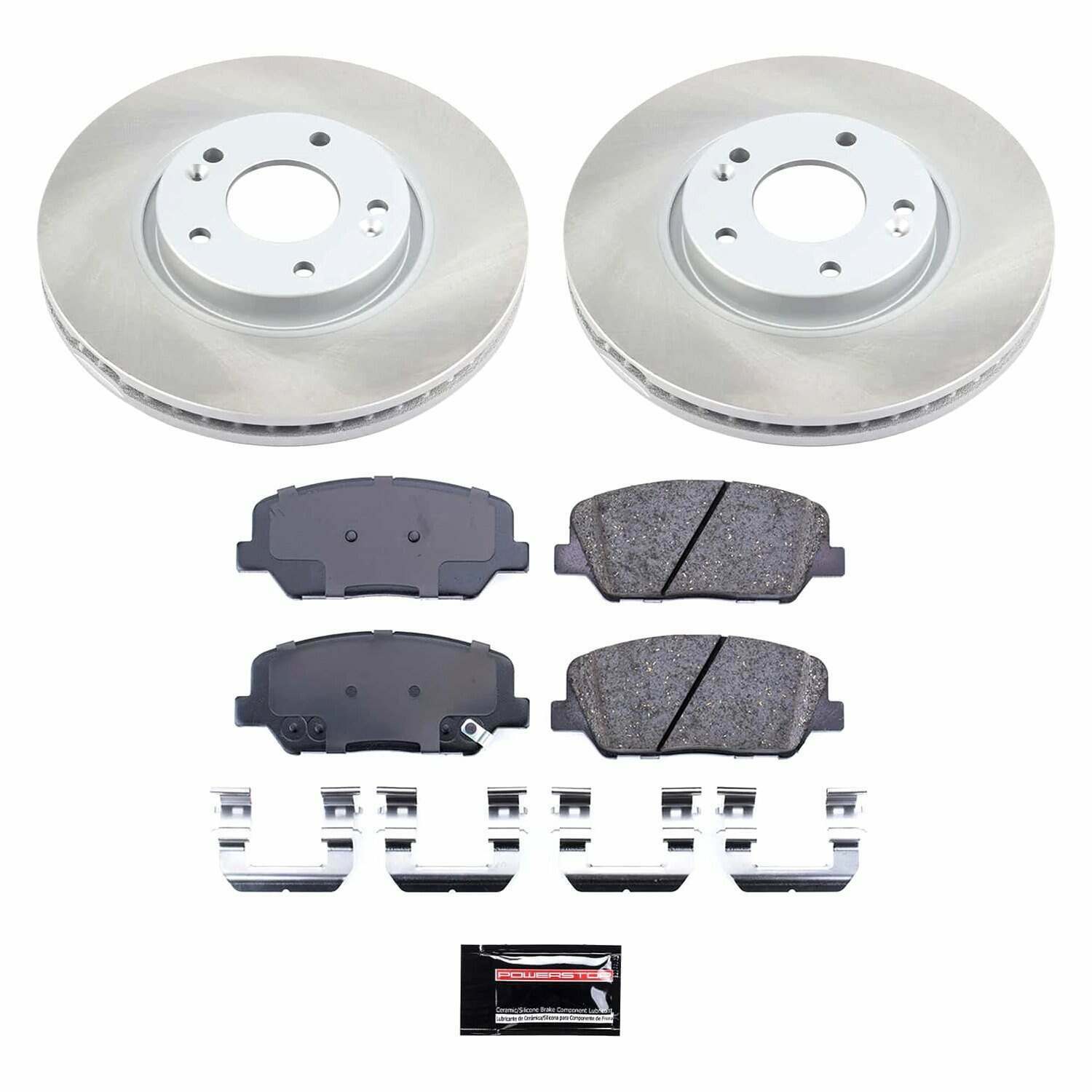 Power Stop 13-15 Hyundai Veloster Front Semi-Coated Rotor Kit - SC6306