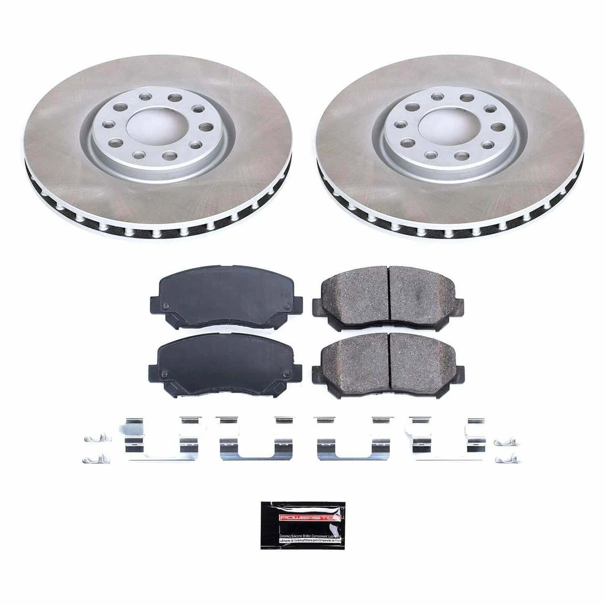 Power Stop 13-16 Dodge Dart Front Semi-Coated Rotor Kit - SC6372