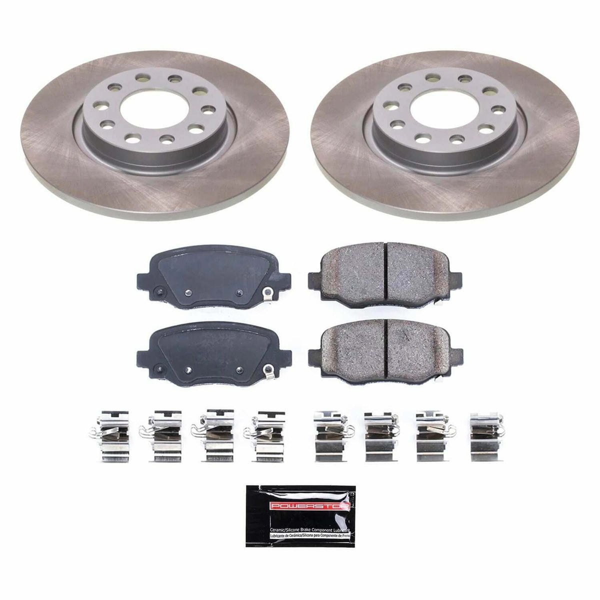 Power Stop 14-22 Jeep Cherokee Rear Semi-Coated Rotor Kit - SC6543