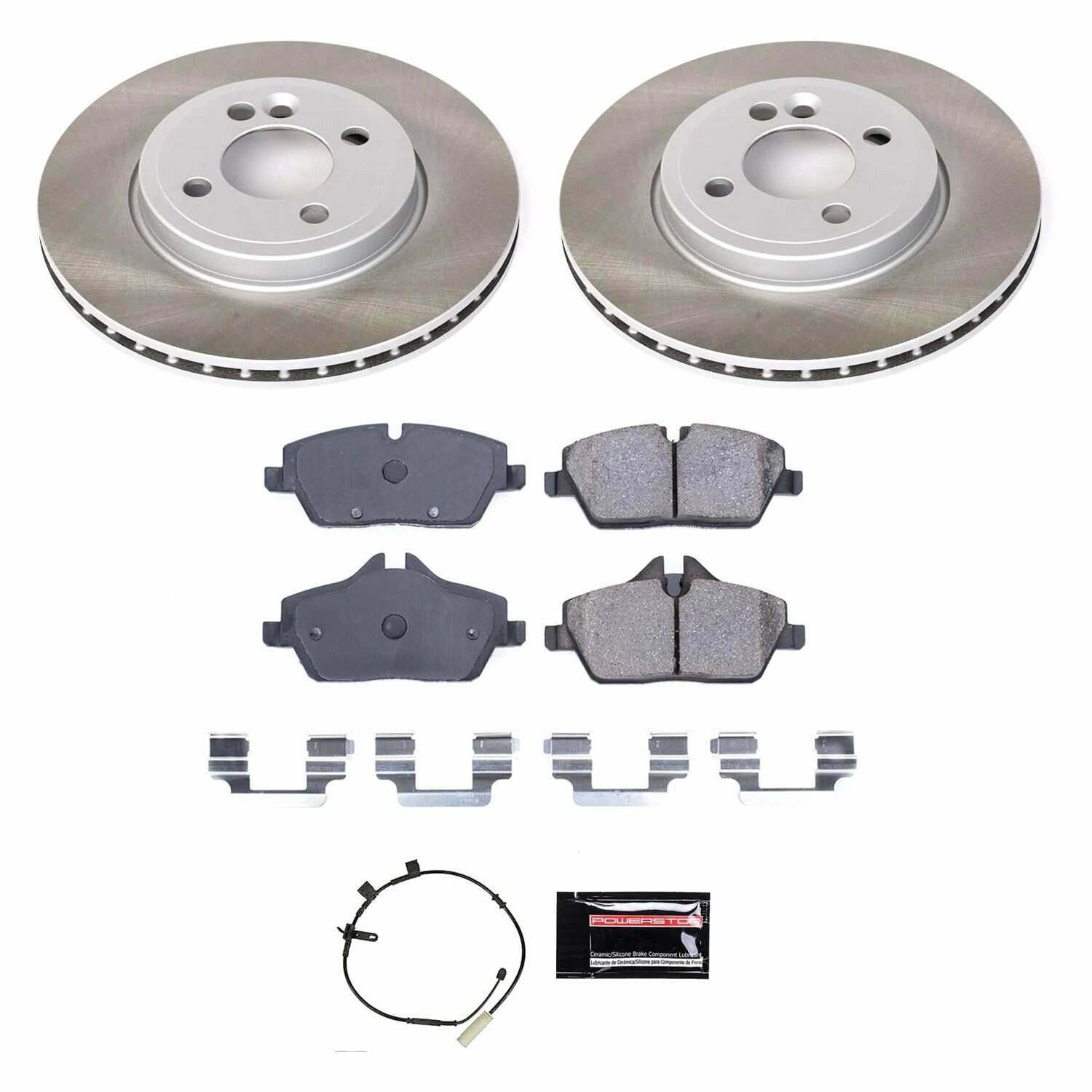 Power Stop 11-15 Mini Cooper Front Semi-Coated Rotor Kit - SC6739