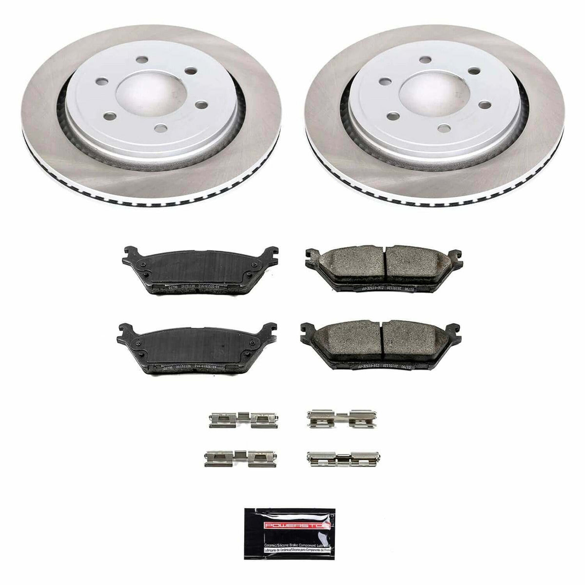 Power Stop 15-17 Ford F-150 Rear Semi-Coated Rotor Kit - SC6814
