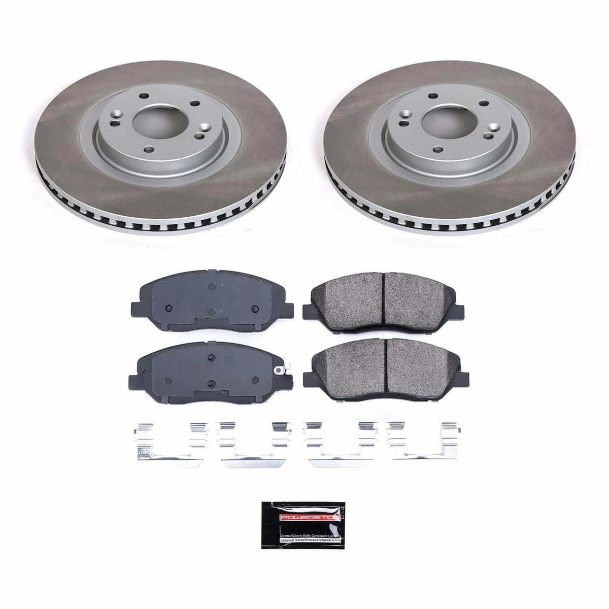 Power Stop 13-16 Hyundai Santa Fe Front Semi-Coated Rotor Kit - SC6951