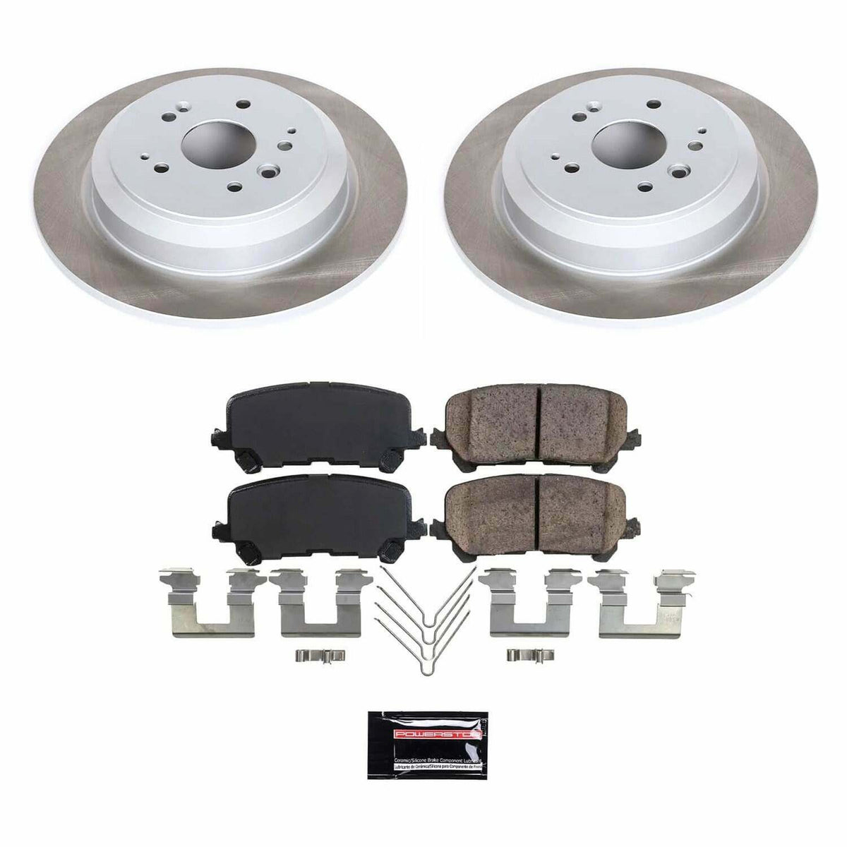 Power Stop 14-16 Acura MDX Rear Semi-Coated Rotor Kit - SC6953