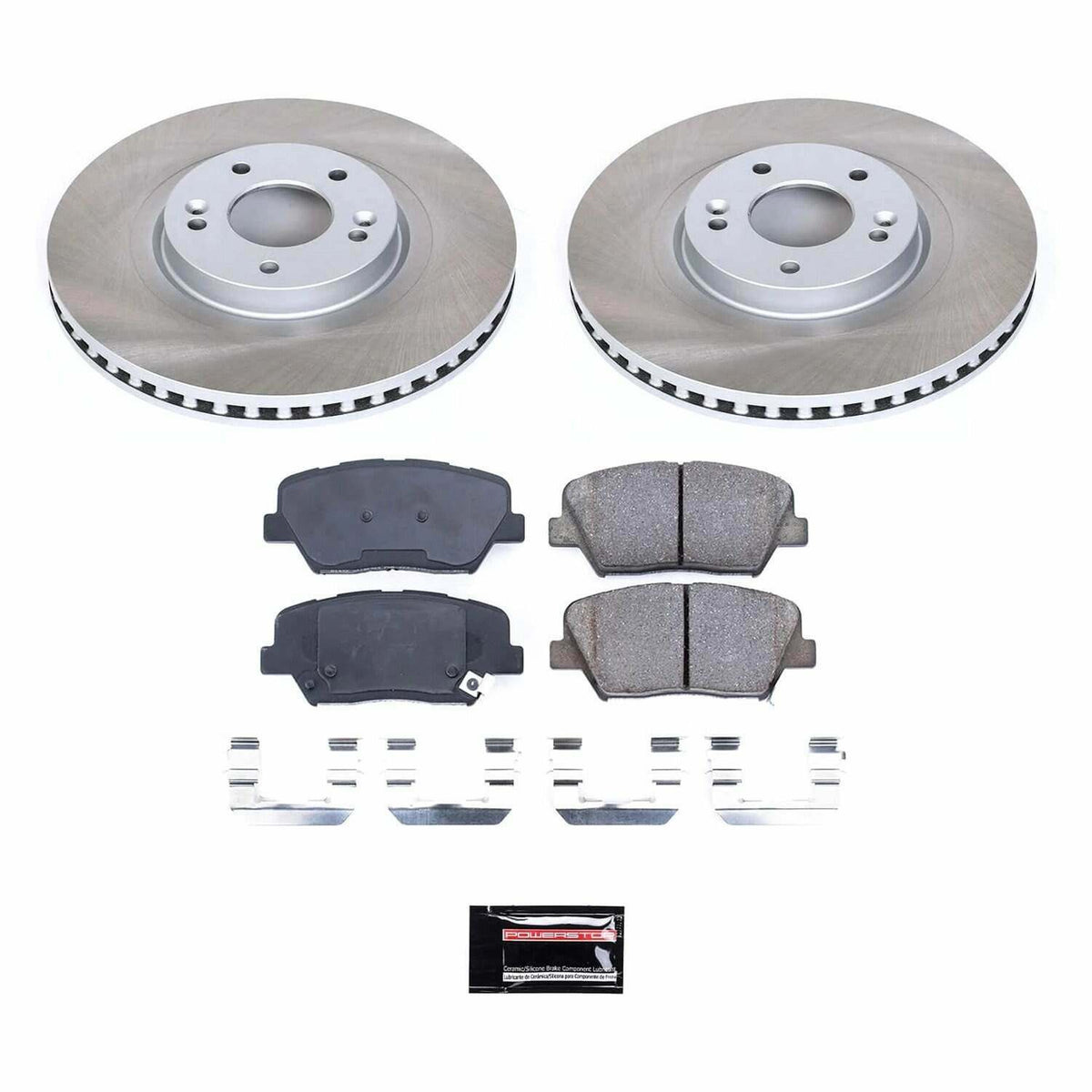 Power Stop 14-20 Kia Sorento Front Semi-Coated Rotor Kit - SC7064