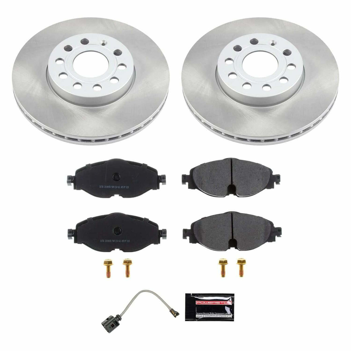 Power Stop 15-19 Volkswagen e-Golf Front Semi-Coated Rotor Kit - SC7080