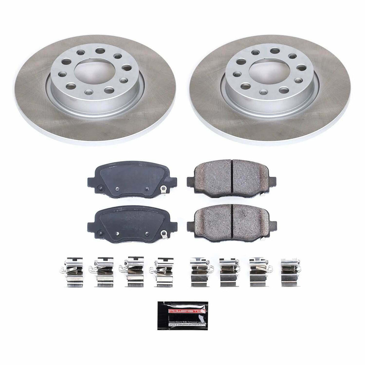 Power Stop 15-22 Jeep Renegade Rear Semi-Coated Rotor Kit - SC7301