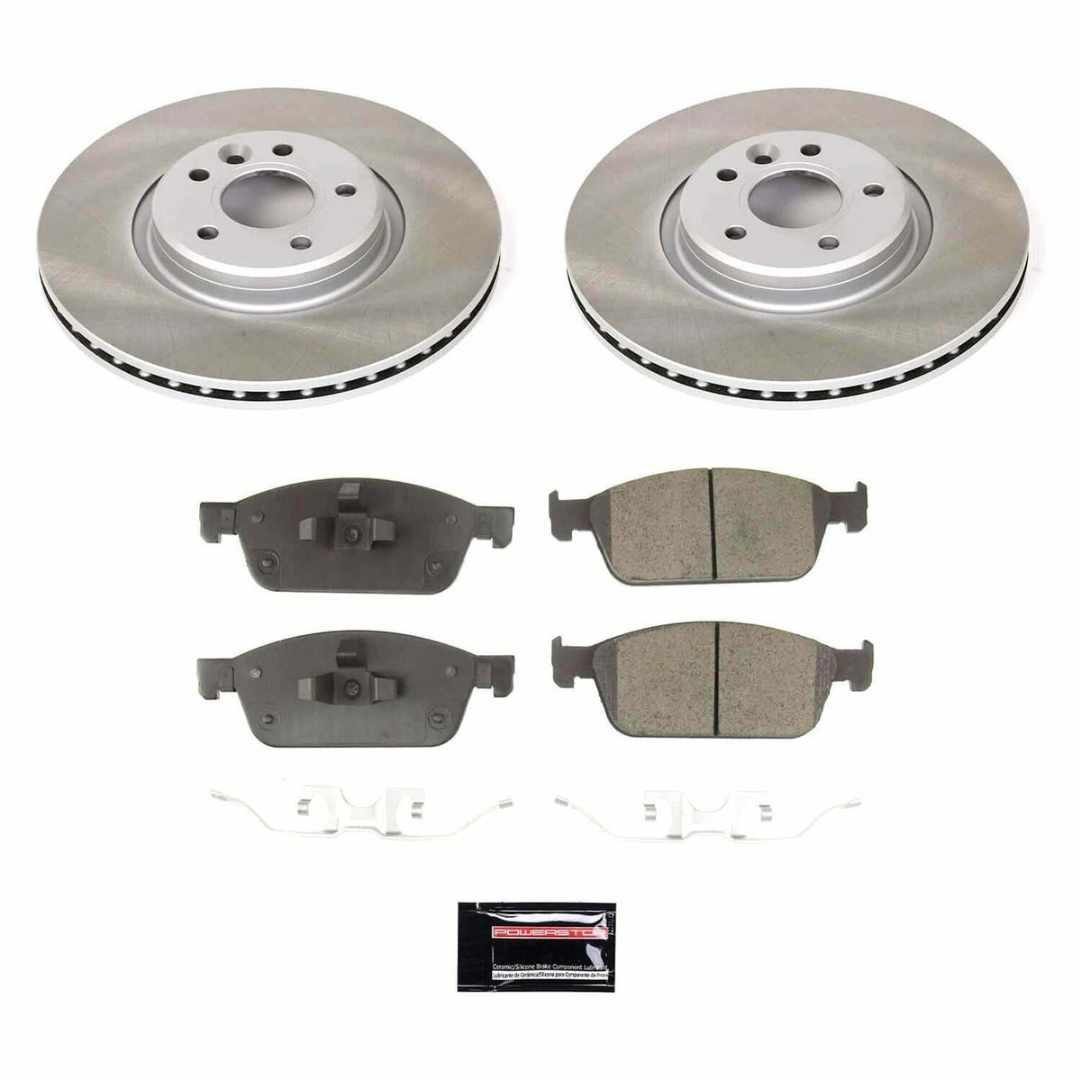 Power Stop 17-19 Lincoln MKC Front Semi-Coated Rotor Kit - SC7338