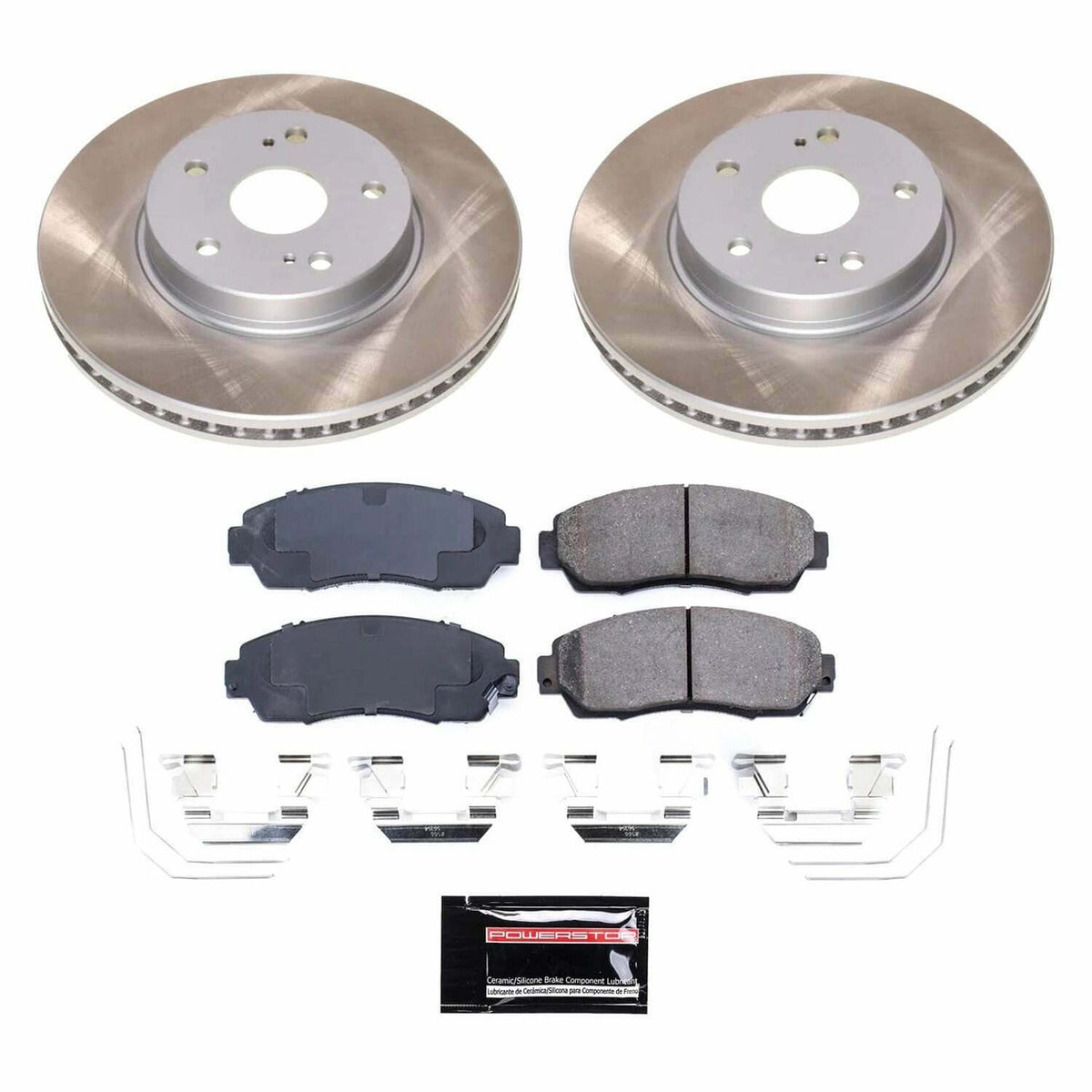 Power Stop 16-19 Subaru Legacy Front Semi-Coated Rotor Kit - SC7356