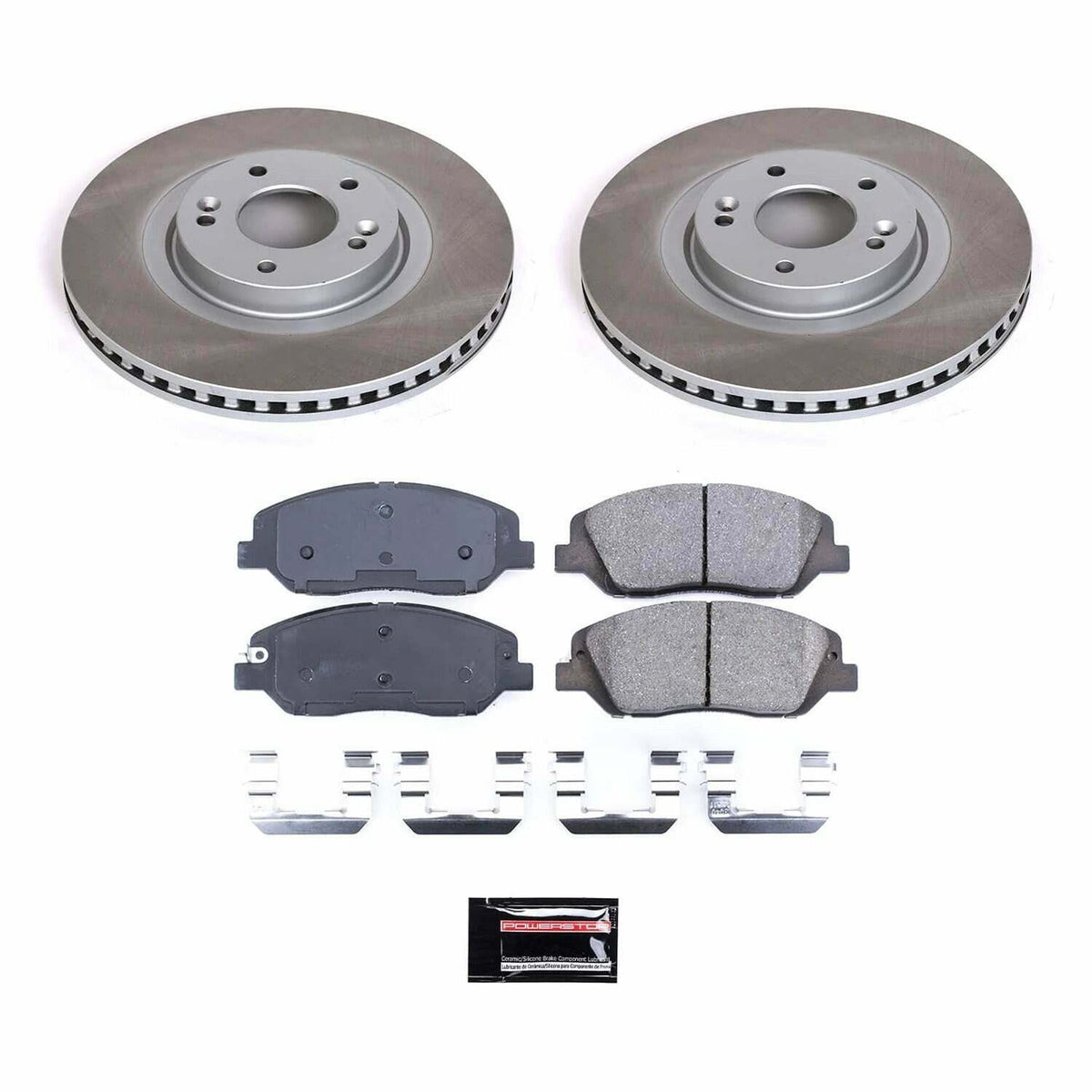 Power Stop 2019 Hyundai Santa Fe XL Front Semi-Coated Rotor Kit - SC7513