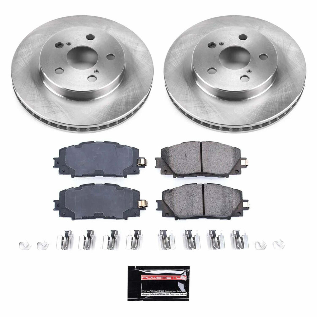Power Stop 17-19 Toyota Prius Prime Front Semi-Coated Rotor Kit - SC7701