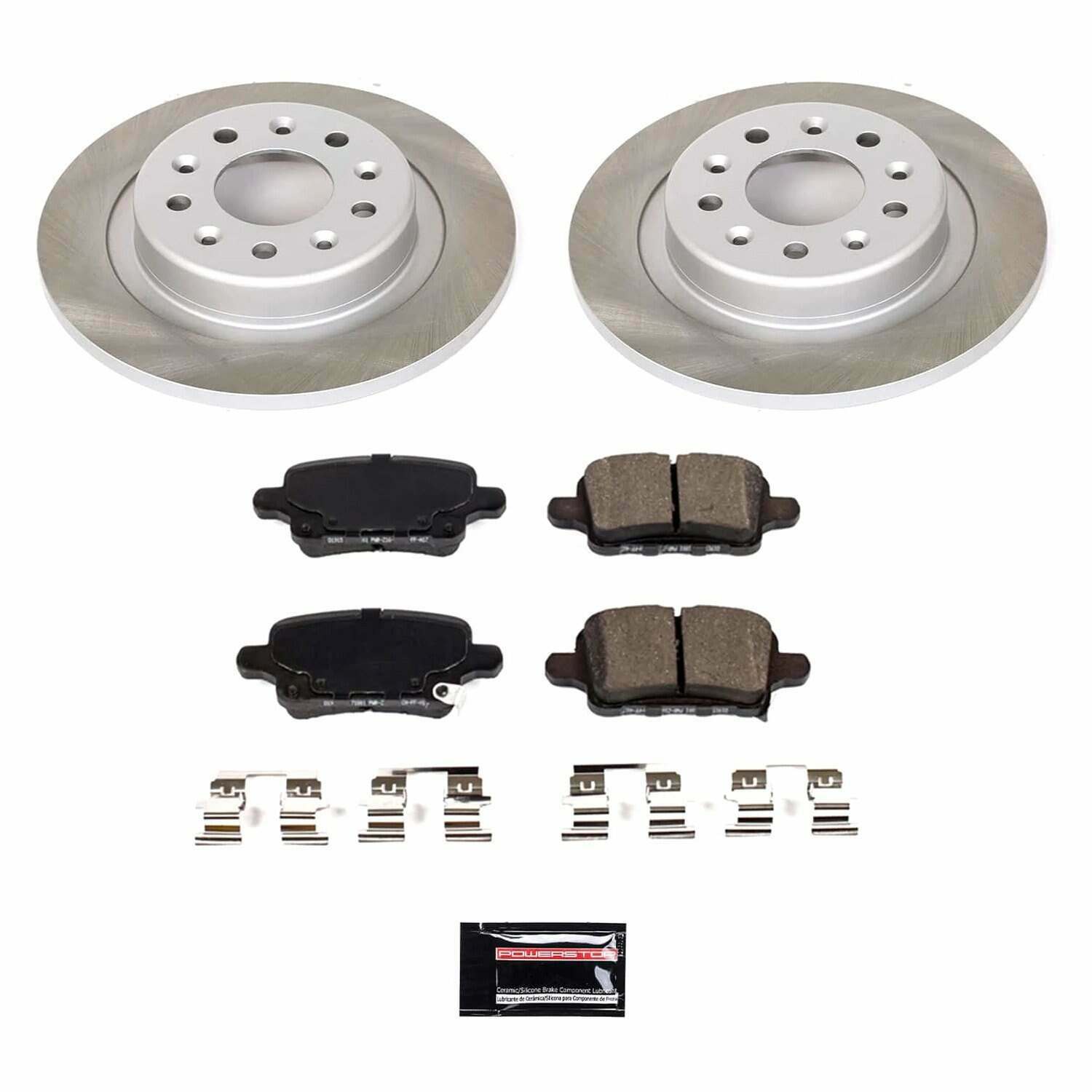 Power Stop 2021 GMC Terrain Rear Semi-Coated Rotor Kit - SC7721