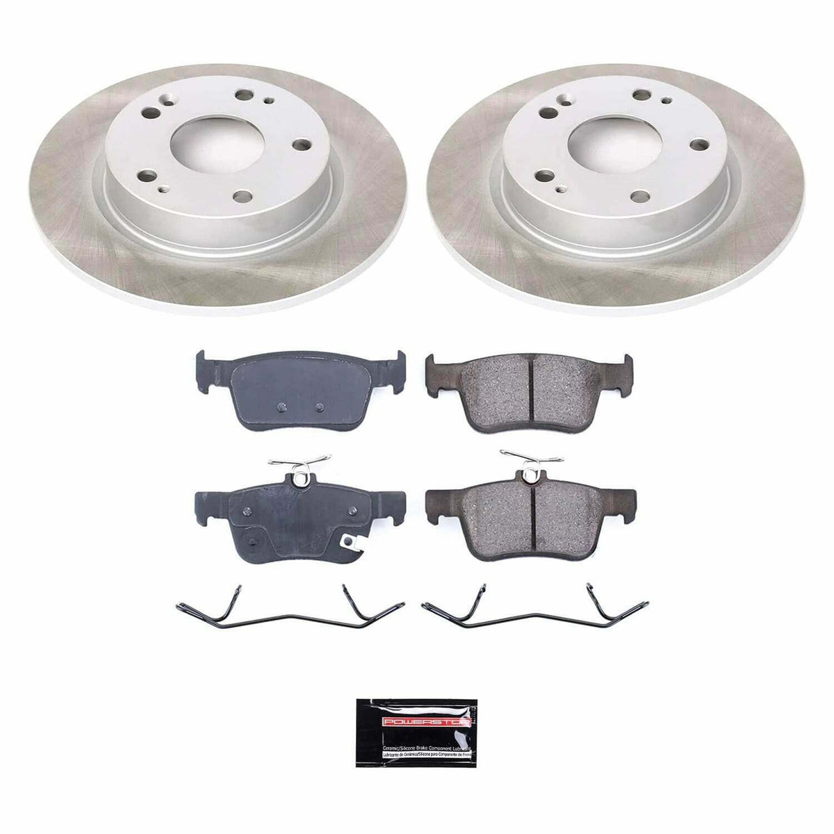 Power Stop 16-21 Honda Civic Rear Semi-Coated Rotor Kit - SC7725