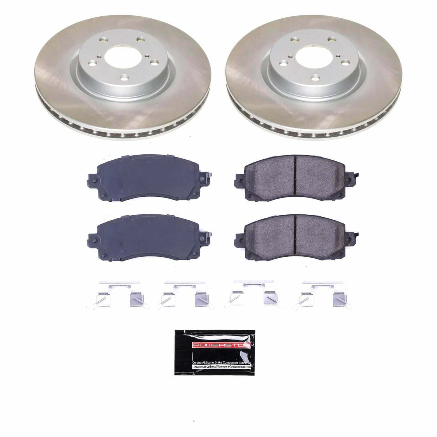 Power Stop 17-22 Subaru Impreza Front Semi-Coated Rotor Kit - SC7891